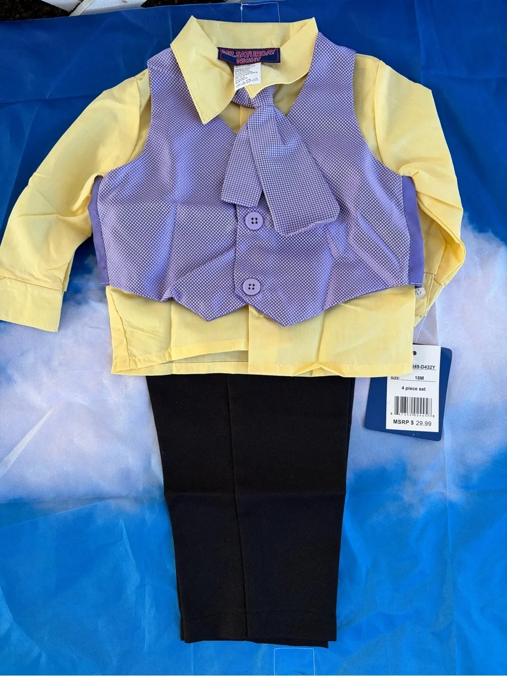 Elegant four-piece formal outfit for baby Size 18 Months